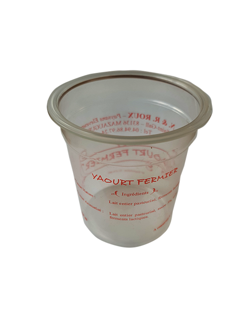 Pots en plastique - Pots yaourts transparents