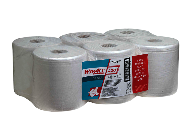 Papier essuyage - Wypall L20 blanc