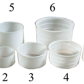 Pots en plastique - Faisselles à fond arrondi