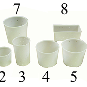 Pots en plastique - Faisselles à fond plat