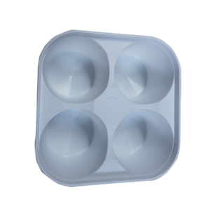 Pots en plastique - Plateau de faisselles par 4