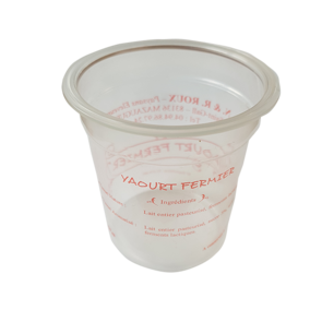 Pots en plastique - Pots yaourts transparents