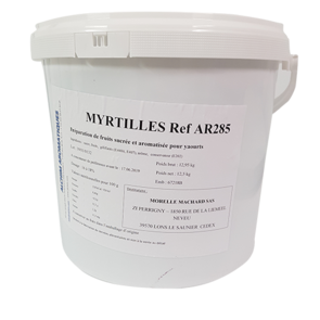 Préparations de fruits - Préparations Myrtilles